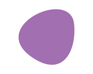 Isolated organic shape in a lavender hue. Abstract blob, perfect for graphic design, backgrounds, or layering. Modern, clean, versatile element.