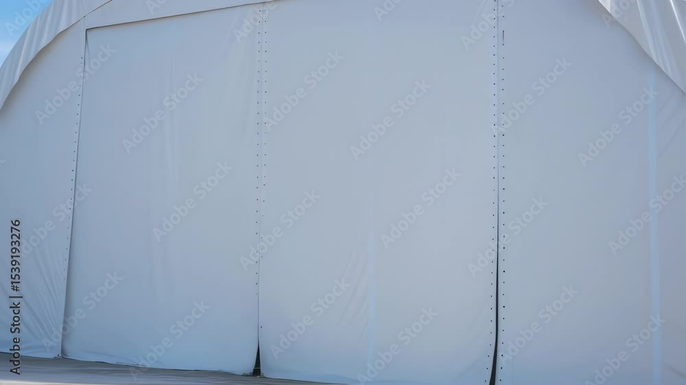 Poster modern industrial structure: a close-up showcases a pristine, large-scale structure, ideal for busin