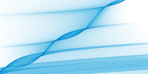 Abstract light blue background with translucent blue lines and curves crossing diagonally across frame
