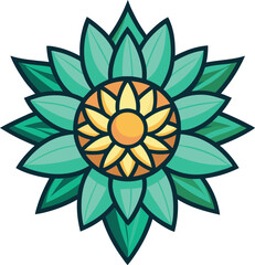 Burflower vector illustration 