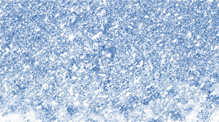 An abstract blue water texture with a frosted, crystal pattern, evoking a cool winter sky