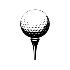 golf ball isolated on white