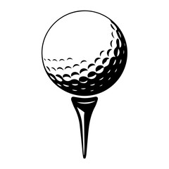 golf ball isolated on white