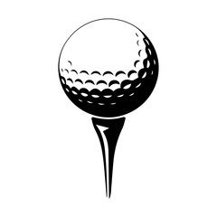 golf ball isolated on white