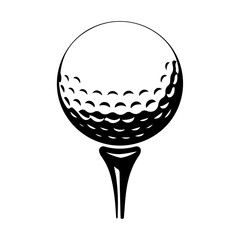 golf ball isolated on white