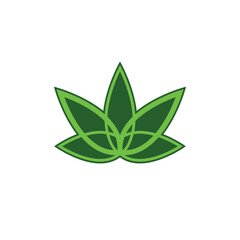 cannabis abstract logo modern style