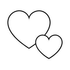 Minimalist line art heart collection simple elegant heart designs for branding and design projects