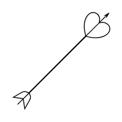 Cupid s arrow a vector illustration of cupid s arrow design