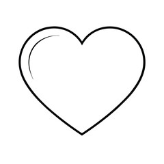 Classic red heart symbol high resolution vector graphic for design projects