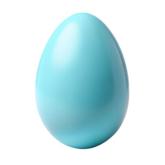 Light Blue Easter Egg on transparent background