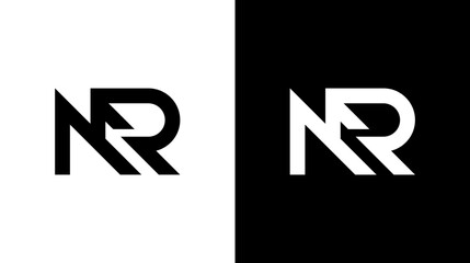 Letter MR modern logo design