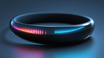 Futuristic glowing ring