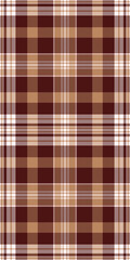 Elegant brown and beige plaid pattern, perfect for textile design, fashion, or website backgrounds.  This seamless texture offers a sophisticated and timeless feel, evoking warmth and comfort.