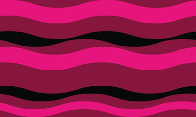 Vibrant pink and black wavy stripes create a dynamic, seamless pattern.  Perfect for backgrounds, textiles, or website design, this bold graphic evokes energy and fluidity.