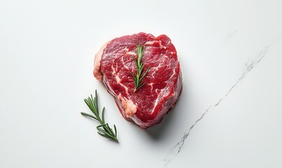 Tender slices of New Zealand fallow deer venison are perfectly seared, showcasing rich color and a pink center on a pristine white marble backdrop, emphasizing its gourmet appeal