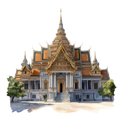 PNG Architecture architectural illustration thailand.