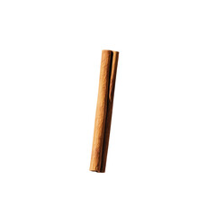 Natural Brown Cinnamon Stick Standing Upright with Detailed Texture for Culinary and Aromatic Spice Concepts
