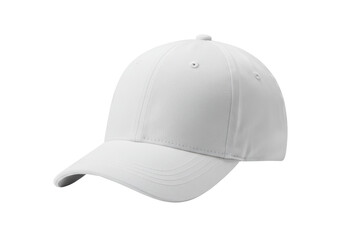 Isolated Plain White Baseball Cap
