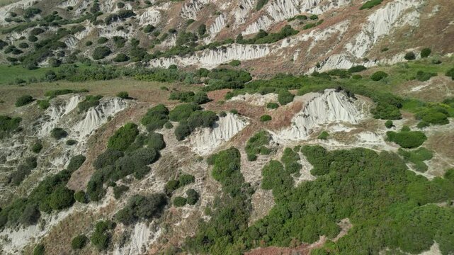 badlands, crotone, calabria, italy