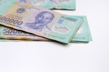 Five hundred thousand dong banknotes