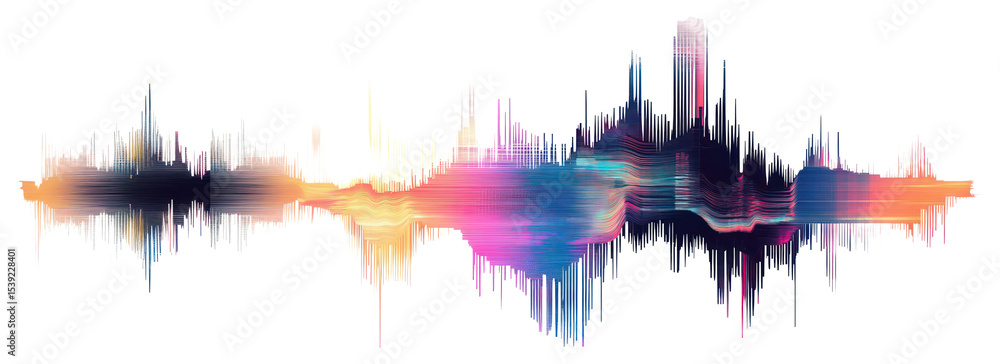 Fototapete PNG Glitch computer screen error graphics abstract art.