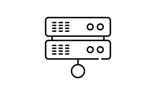 server line animation icon 	
