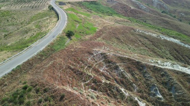 badlands, crotone, calabria, italy