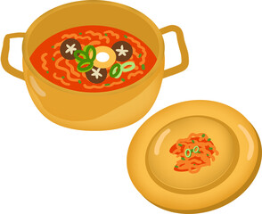냄비,양은냄비,조리도구,도자기,라면,국물,요리,탕,전골,식당,주방,버섯,식당,한국메뉴,한국식당,한국요리,한국찌개.찌개,된장찌개,라면,순두부찌개,