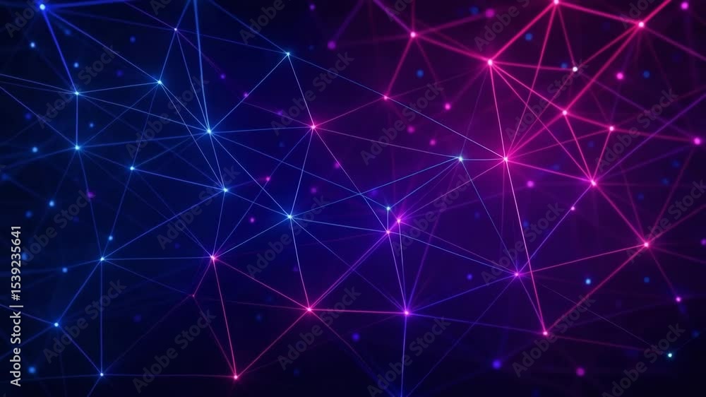 Aufkleber a vibrant abstract background featuring interconnected lines and nodes, showcasing a digital network