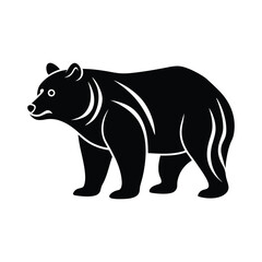 silhouette of a bear