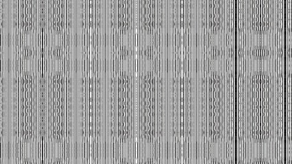 Monochrome vertical lines pattern with slight distortions and varying line thicknesses throughout