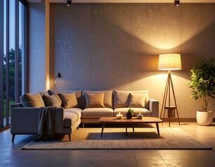 modern sitting room with sofa