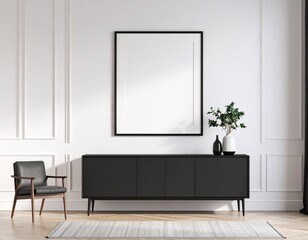 modern living room with table and chair 