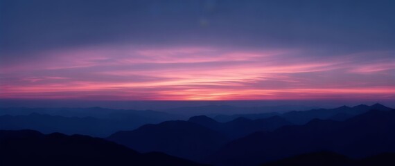 Obraz premium Majestic Sunset over the Mountains