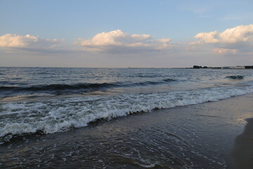 sunset on the beach
