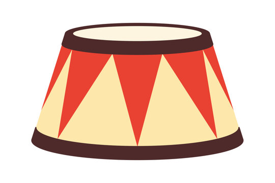 Colorful circus podium isolated on white background. Clipart image isolated on background.