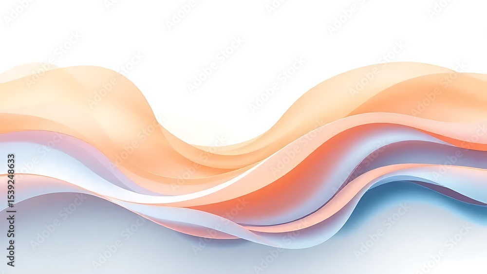 Poster abstract colorful wave patterns with flowing lines and curves create a vibrant, modern art illustrat
