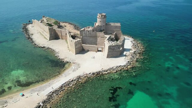 castle of le castella, calabria, crotone, italy