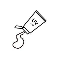 日焼け止めのアイコンイラスト
