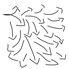 Bundle of Abstract Arrow Stroke Doodles – Isolated Creative Sketch Lines on White for Visual Motion Direction Concepts, Modern Interface Graphics or Design Mockup Elements
