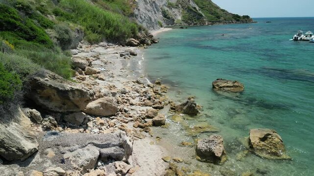 spiaggia dei calanchi, praialonga, crotone, calabria, italy