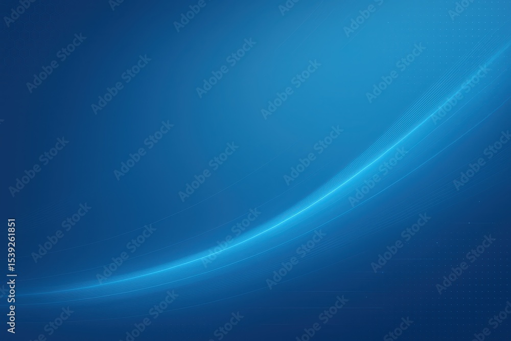 Poster sleek gradient blue technology background with geometric patterns and flowing digital light effects 