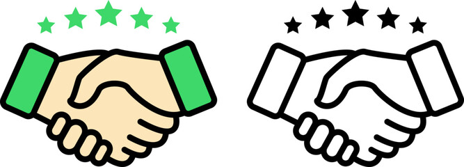 Deal Icon Vector Set | Business Agreement, Handshake & Special Offer Symbol Illustration Pack

