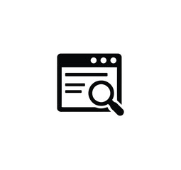 Search set of web icons in line style. Magnifying glass linear icon collection. Containing SEO, Digital marketing, data analysis, management, investigate, find and more.