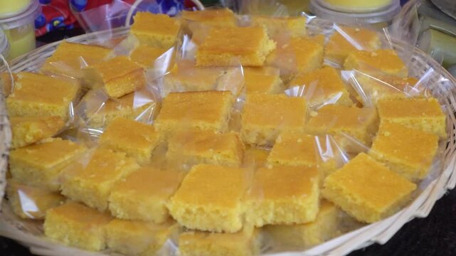 corn cake, typical food of the June festival