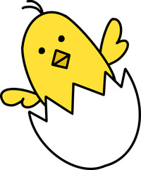 vector illustration of a chicken