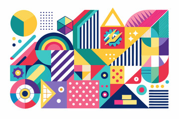 Colorful cartoon-style forest camping scene featuring two tents, a glowing campfire, lush pine trees, and a majestic mountain in the background. Ideal for outdoor adventure themes, 