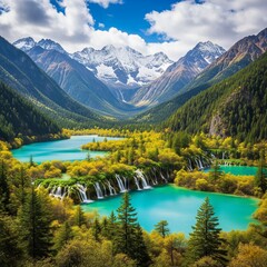 Fototapeta premium lake in the mountains