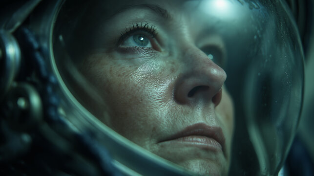 Woman in space - Powered by Adobe