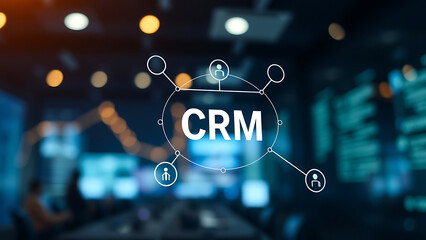 CRM Customer Relationship Management for business technology concept Customer relationship managemen